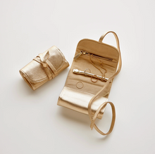 Load image into Gallery viewer, Small Leather Jewelry Roll
