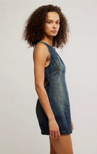 Load image into Gallery viewer, Atlas Denim Mini Dress in Vintage Indigo
