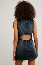 Load image into Gallery viewer, Atlas Denim Mini Dress in Vintage Indigo
