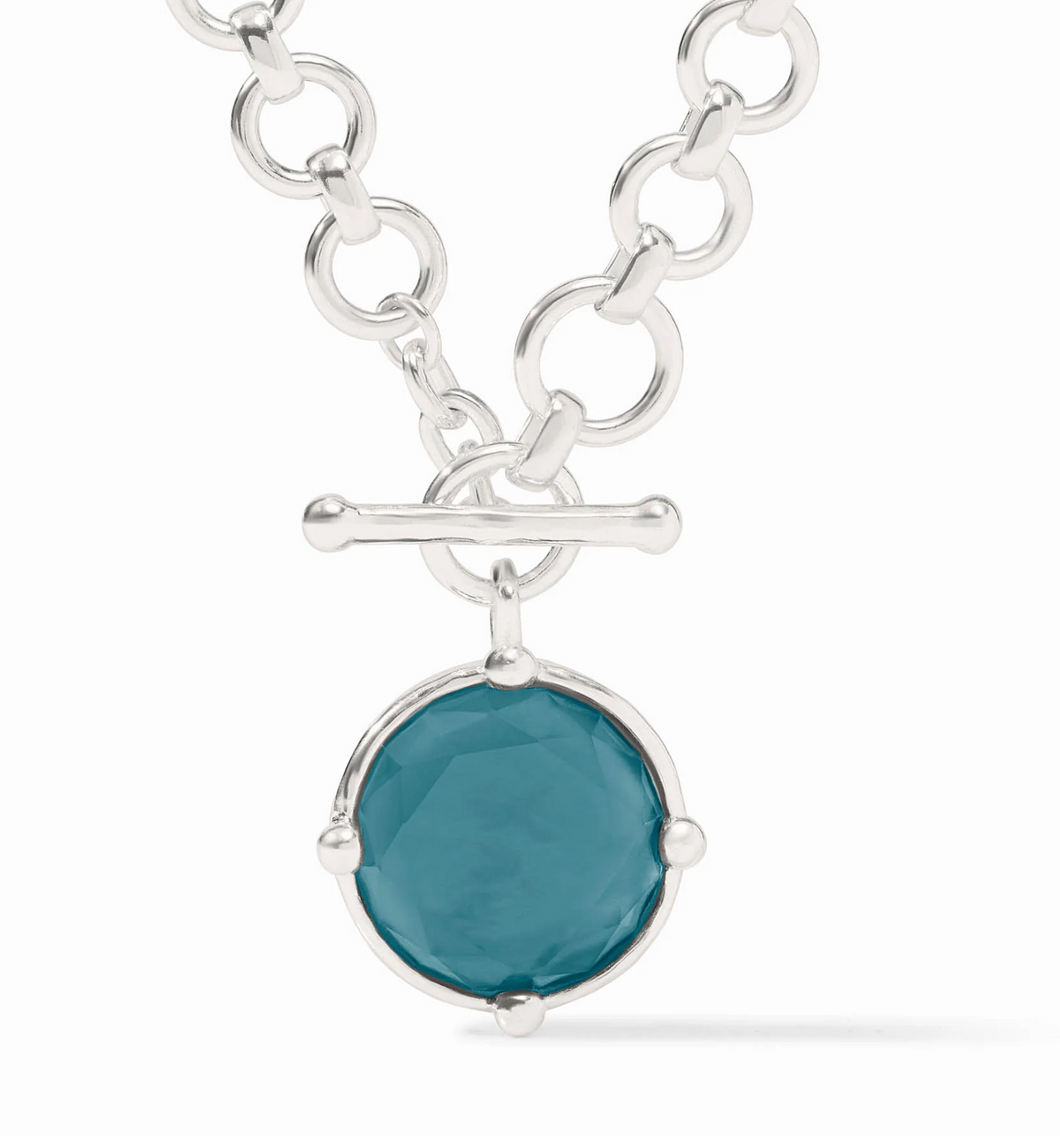 Honeybee Demi Necklace in Iridescent Montana Blue