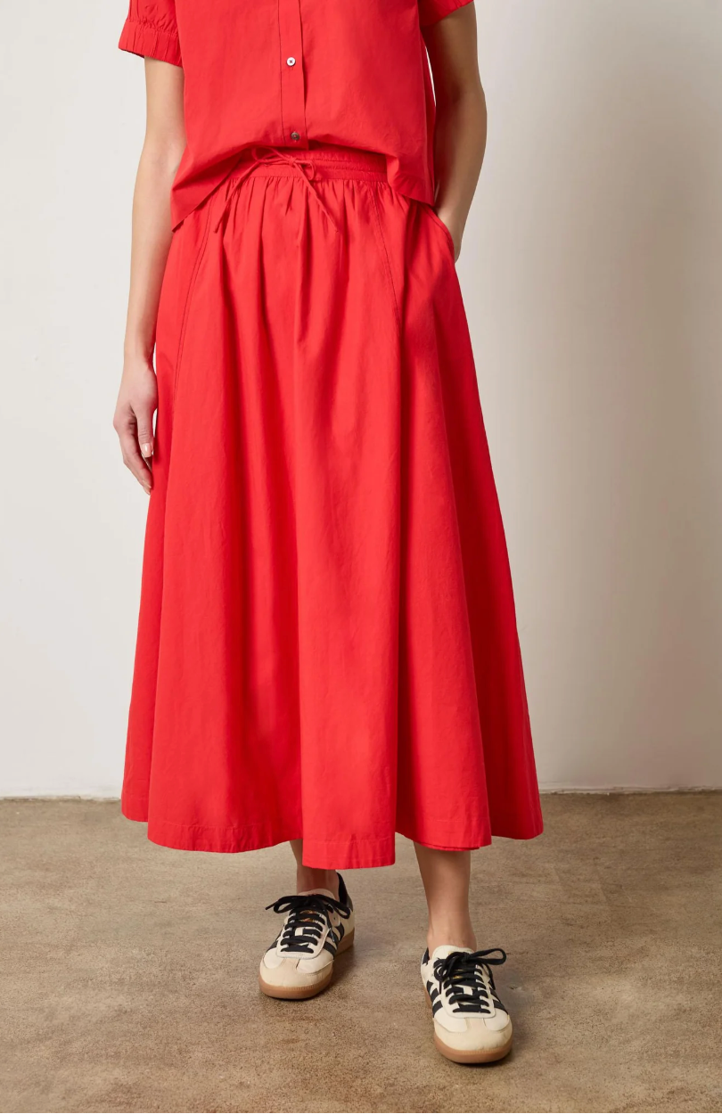 Paneled Maxi Skirt