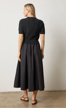 Load image into Gallery viewer, Mixed Media Dress in Black
