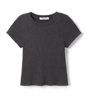 Load image into Gallery viewer, Sweater Rib Short Sleeve Crew Neck
