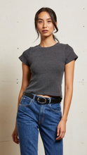 Load image into Gallery viewer, Sweater Rib Short Sleeve Crew Neck
