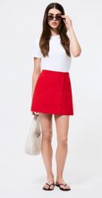 Load image into Gallery viewer, Azra Double Breasted Mini Skirt in Red
