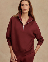 Load image into Gallery viewer, Hawley Half-Zip in New Maroon
