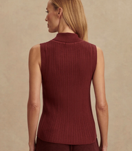Load image into Gallery viewer, Anastasia Rib Knit Tank in New Maroon
