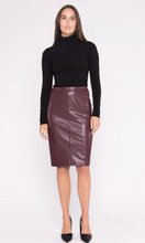 Load image into Gallery viewer, Vegan Leather Pencil Skirt

