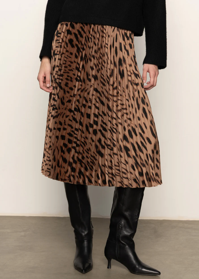 Nostalgia Pleated Midi Skirt