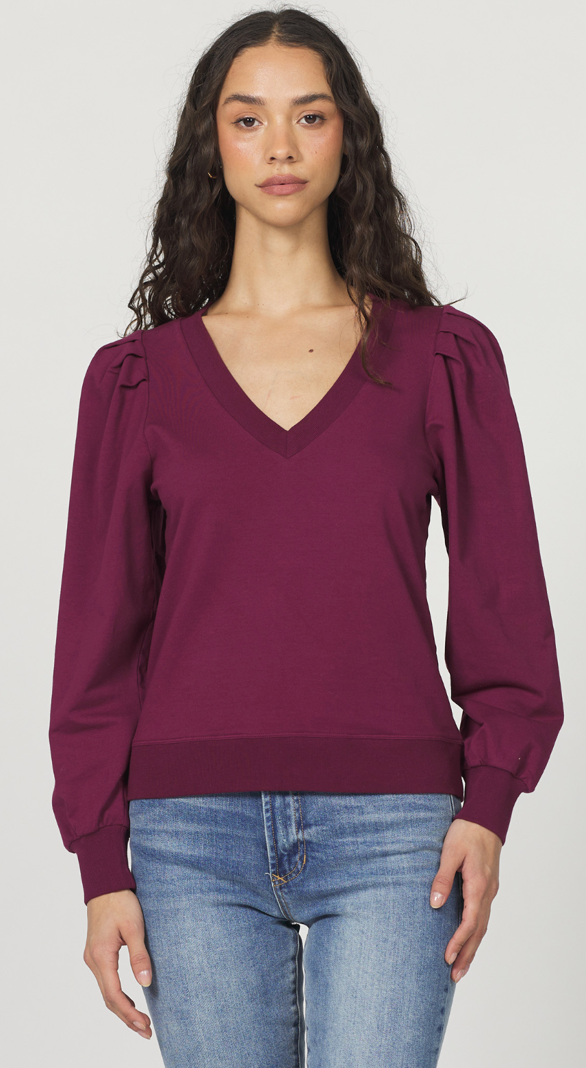 Sammi Sweatshirt in Bordeaux
