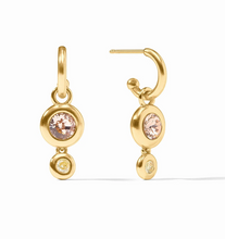 Load image into Gallery viewer, Rainbow Duo Hoop &amp; Charm Earring
