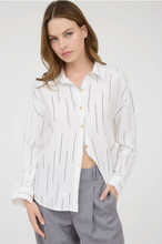 Load image into Gallery viewer, Line Patterned Button Down
