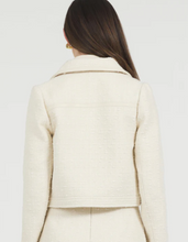 Load image into Gallery viewer, Tweed Jacket with Leather Trim
