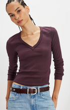Load image into Gallery viewer, Neria Top in Vintage Grape
