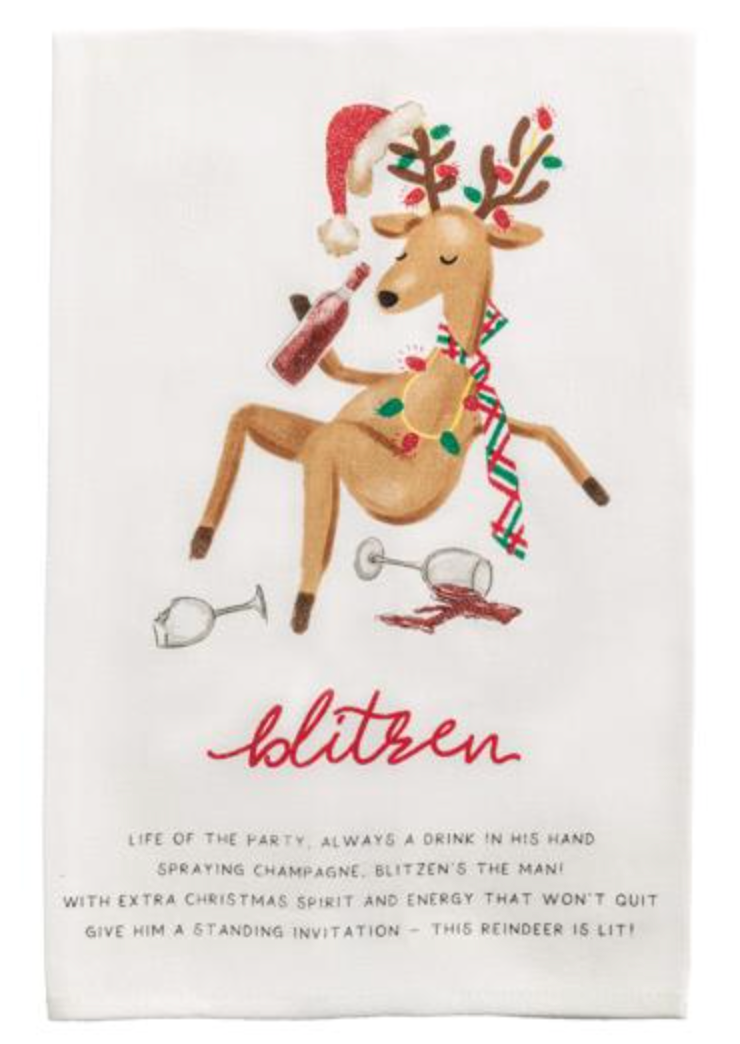 Blitzen Poem Towel