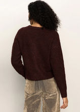 Load image into Gallery viewer, Boucle Cardi in Dark Crimson
