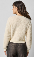 Load image into Gallery viewer, Brushed Crewneck Cardigan in Ivory
