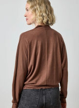 Load image into Gallery viewer, Shawl Collar Wedge Top in Hickory
