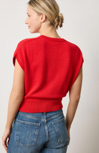 Load image into Gallery viewer, Wedge Sweater in Scarlet
