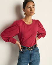 Load image into Gallery viewer, Loren Peasant Tee in Sangria
