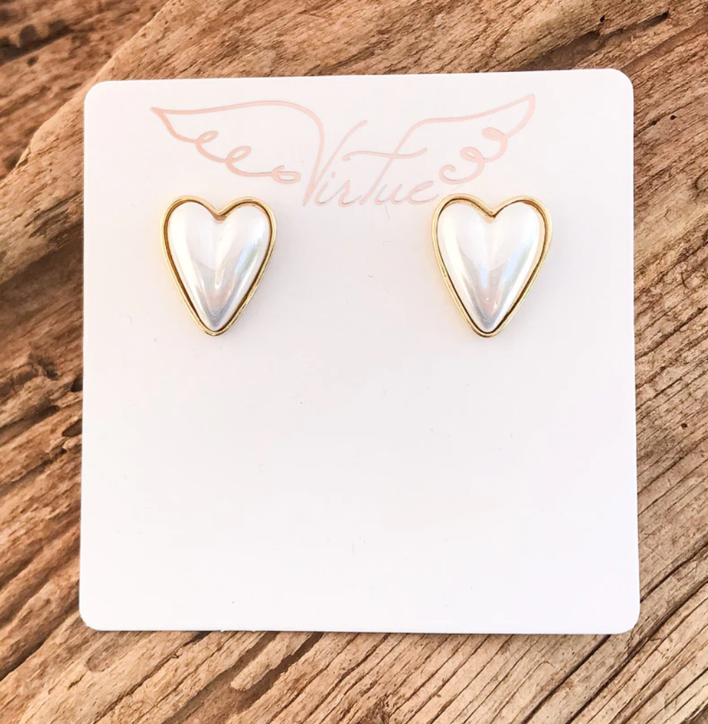 Long Puff Pearl Earring