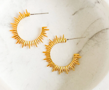 Load image into Gallery viewer, Starburst Hoops
