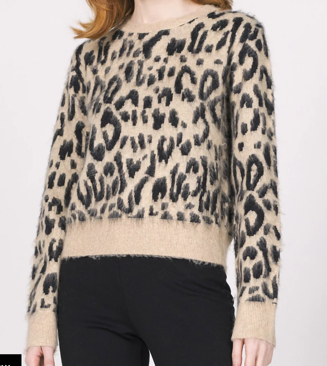 Mina Sweater in Snow Leopard