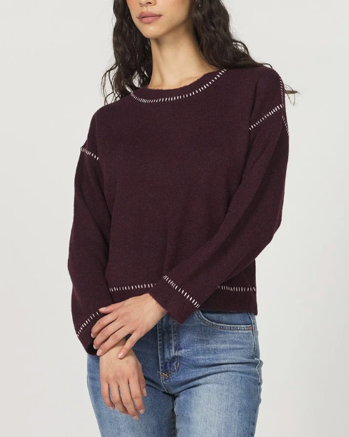 Millie Sweater in Bordeaux