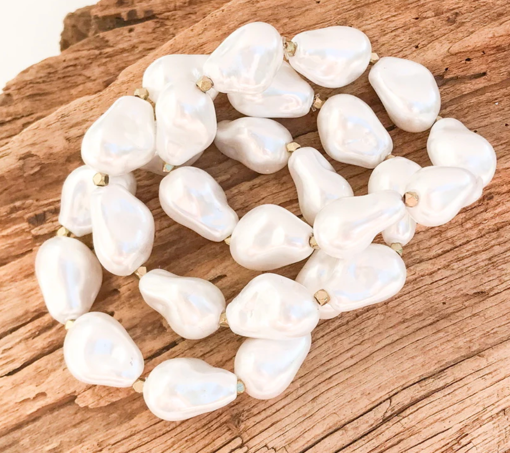 The Piper Shell Studded Bracelet