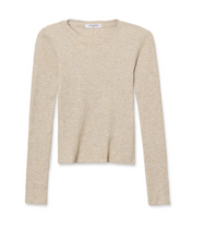Load image into Gallery viewer, Jolie Ribbed Sweater Crewneck in Oatmeal
