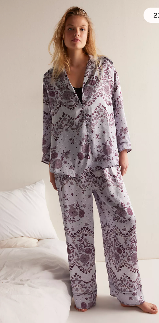 Dreamy Days Pajama Set in Ice Combo