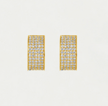 Load image into Gallery viewer, Petite Pave Thick Huggie Hoops
