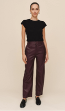 Load image into Gallery viewer, Faux Leather Pant in Crimson Embers

