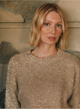 Load image into Gallery viewer, Slouchy Sweater Gold Shimmer
