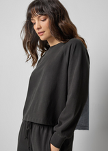 Load image into Gallery viewer, Chambray Pleat Back Pullover
