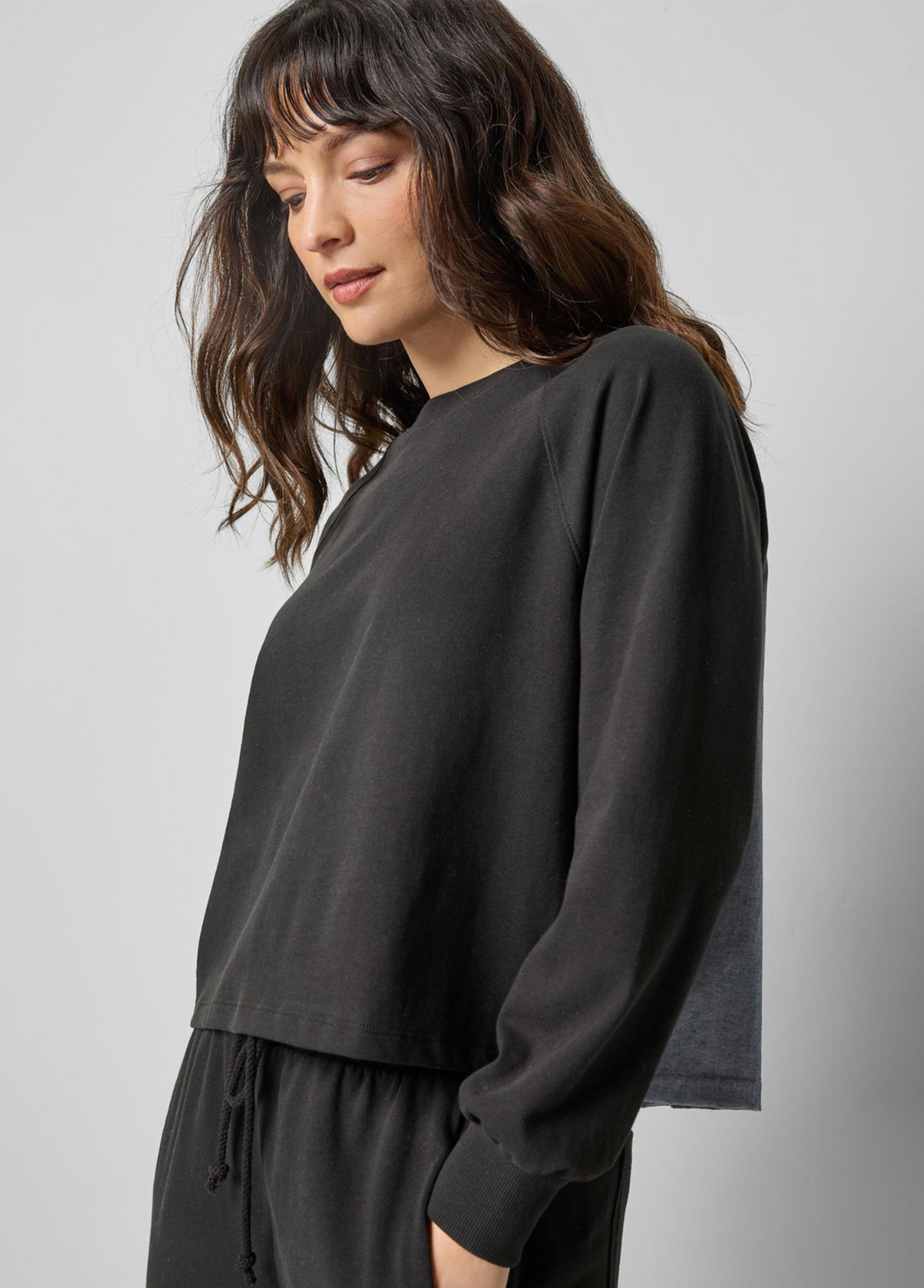 Chambray Pleat Back Pullover