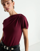 Load image into Gallery viewer, Rosie Knot Top in Port
