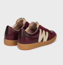 Load image into Gallery viewer, Burgundy Nubia Sneakers
