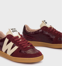 Load image into Gallery viewer, Burgundy Nubia Sneakers
