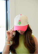 Load image into Gallery viewer, Meet me Under the Mistletoe Canvas Cap
