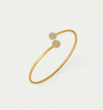 Load image into Gallery viewer, Mirabeaux Pavé Twist Bangle
