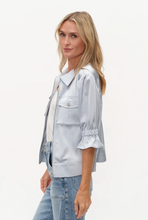 Load image into Gallery viewer, Anna Satin Jacket - Frosted Blue
