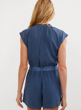 Load image into Gallery viewer, Cap Sleeve Romper in Midnight Surf
