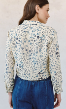 Load image into Gallery viewer, Long Sleeve Crop Shirt in Golden Meadow Print
