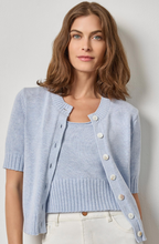 Load image into Gallery viewer, Elbow Sleeve Button Cardigan in Clearwater
