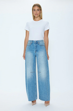 Load image into Gallery viewer, Sydney Bowed Wide Leg Jean in Hazy
