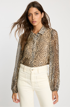 Load image into Gallery viewer, Presley Top in Golden Leopard
