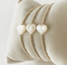 Load image into Gallery viewer, Pearl Bubble Heart Bracelet
