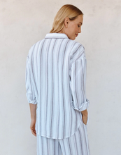 Load image into Gallery viewer, Oversized Clean Shirt in Rosewood Stripe
