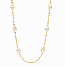 Load image into Gallery viewer, Laguna Stone Station Necklace in Pearl
